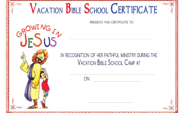 Free Printable School Certificates Templates Free Printable For Printable Vbs Certificates Free
