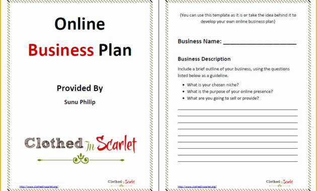 Free Printable Simple Business Plan Template Of Very Basic Inside Very Simple Business Plan Template