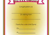 Free Retirement Certificate Templates For Word 10 Concepts For Retirement Certificate Template