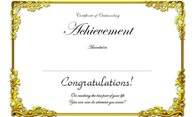 Free Retirement Certificate Templates For Word 10 Concepts With Quality Retirement Certificate Templates