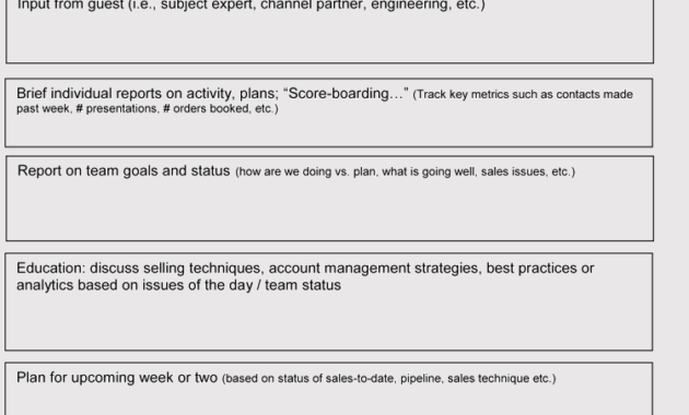 Free Sales Meeting Agenda Templates Make Meetings Inside Sales Meeting Agenda Template