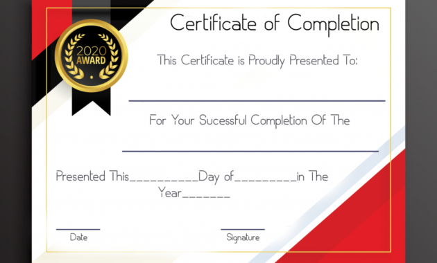 Free Sample Certificate Of Completion Template With Regard To Quality Certificate Of License Template