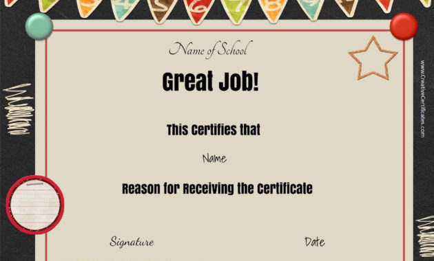 Free School Certificates Awards Regarding Pe Certificate Templates