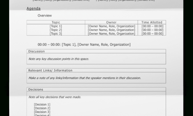Free Simple Meeting Minutes Template Download Word Pertaining To Microsoft Word Meeting Minutes Template