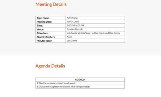 Free Small Business Meeting Minutes Templates Word Inside Amazing Restaurant Staff Meeting Agenda Template