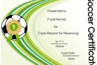 Free Soccer Certificate Maker Edit Online And Print At Home Regarding Best Soccer Award Certificate Template