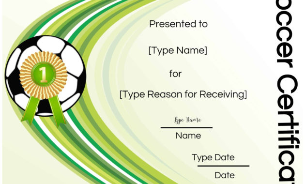Free Soccer Certificate Maker Edit Online And Print At Home Regarding Best Soccer Award Certificate Template