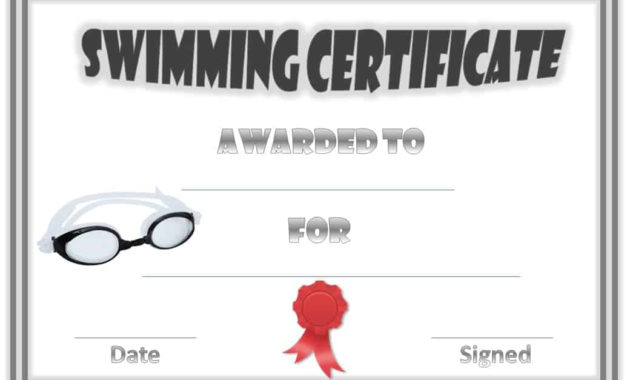 Free Swimming Certificate Templates Customize Online Regarding Swimming Certificate Template