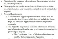 Free Technical Proposal Template Word Pdf Excel Tmp In Quality Technical Proposal Template