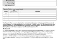 Free Transition Plan Templates Ms Word Excel Pdf Throughout Business Process Transition Plan Template