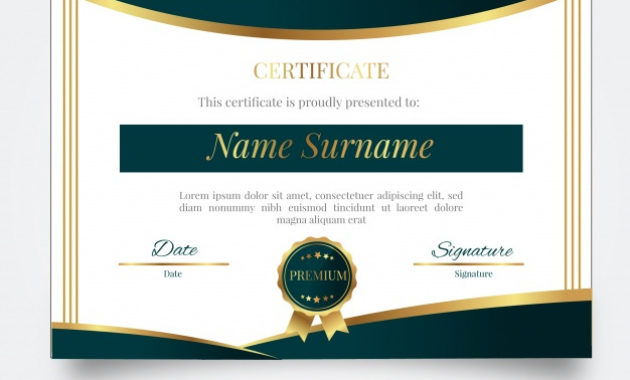 Free Vector Certificate Of Achievement Template With Regard To Awesome Certificate Of Accomplishment Template Free