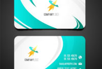 Free Vector Swirly Business Card Template Inside Business Card Powerpoint Templates Free