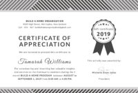 Free Volunteer Certificate Of Appreciation Template In For Best Volunteer Certificate Templates