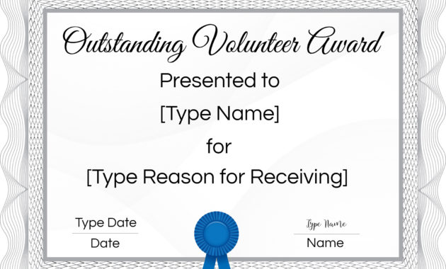 Free Volunteer Certificate Template Many Designs Are Pertaining To Volunteer Certificate Templates