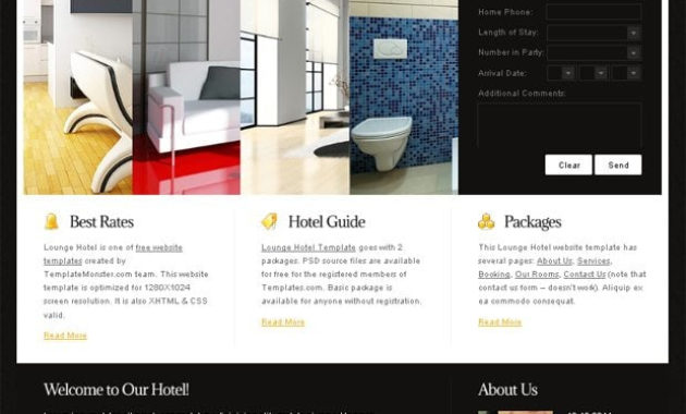 Free Website Template With Accordion For Hotel Business In Free Blogger Templates For Business