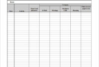 Free Work Log Templates Daily Weekly Monthly For Weekly Work Log Sheet Template