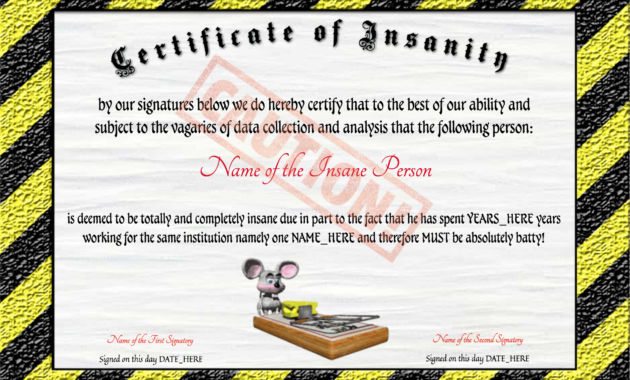 Fun Certificate Templates Douglasbaseball Regarding Awesome Fun Certificate Templates