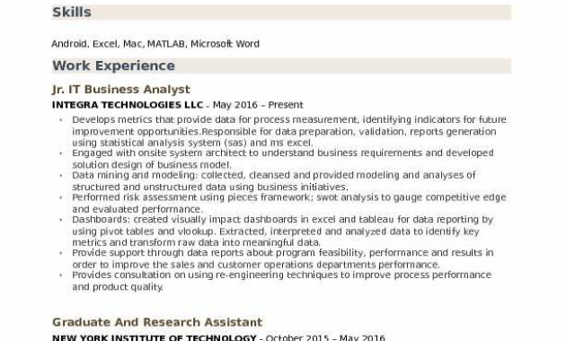 Functional Specification Document Template Word Master In Business Analyst Documents Templates