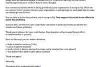 Fundraising Made Effortless With 13 Donation Request Letters Within Business Donation Letter Template