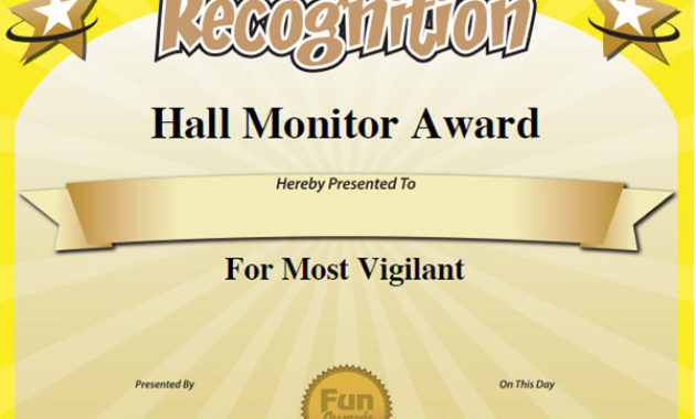 Funny Teacher Awards™ 101 Printable Certificates Fun With Regard To Best Funny Certificate Templates