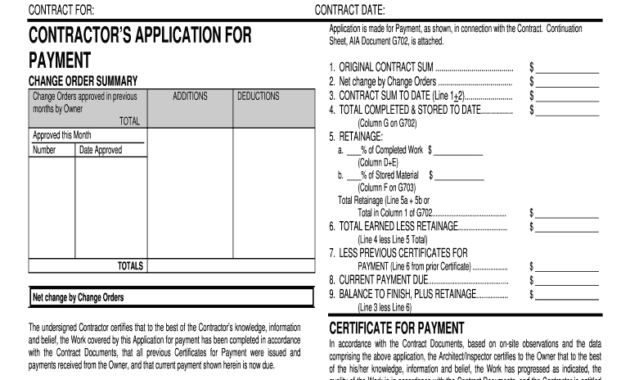 G702 Fillable Fill Out And Sign Printable Pdf Template Within Construction Payment Certificate Template