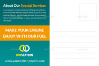 Gas Station Postcard Templateowpictures Graphicriver With Regard To Petrol Station Business Plan Template