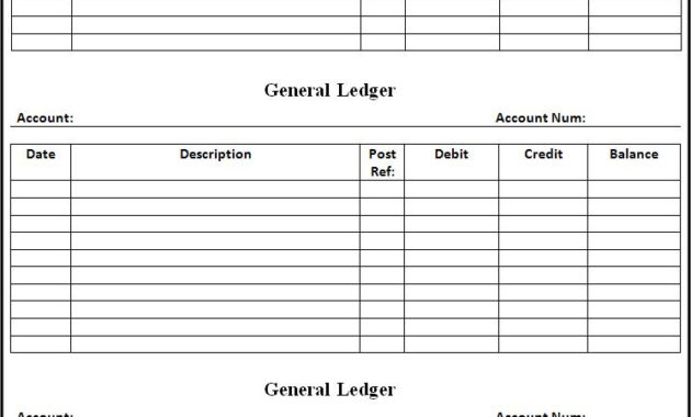 General Ledger Format Free Word Templates With Regard To Record Label Business Plan Template Free
