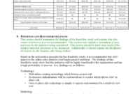 General Project Feasibility Study Template Free Download Regarding Feasibility Study Template Small Business