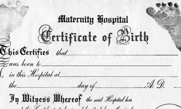 German Birth Certificate Template Carlynstudio Inside Printable South African Birth Certificate Template