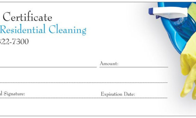 Gift Certificate A1 Residential Cleaning Inside Donation Certificate Template Free 14 Awards