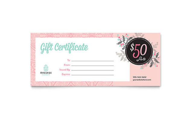 Gift Certificate Templates Indesign Illustrator Throughout Best Indesign Gift Certificate Template