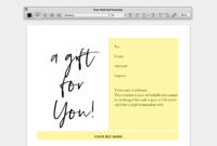 Gift Certificate Templates Printable Gift Certificate Etsy With Regard To Quality Share Certificate Template Australia