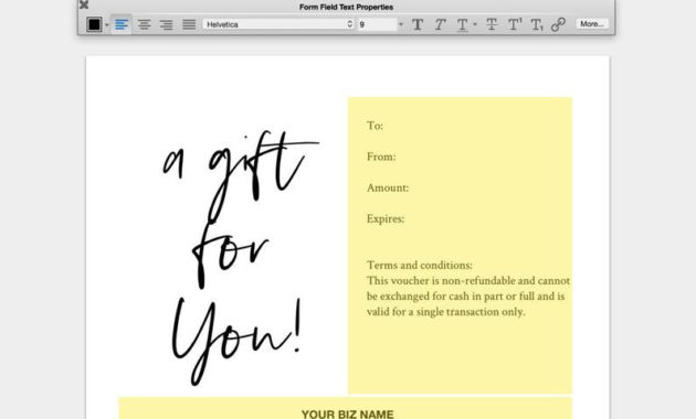 Gift Certificate Templates Printable Gift Certificate Etsy With Regard To Quality Share Certificate Template Australia