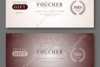 Gift Voucher Template Illustration Pertaining To Elegant Regarding Free Elegant Gift Certificate Template