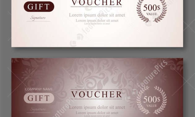 Gift Voucher Template Illustration Pertaining To Elegant Regarding Free Elegant Gift Certificate Template