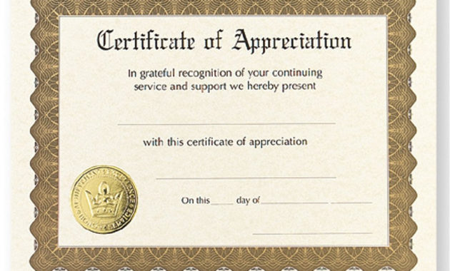 Goldsealcertificateofachievementtemplate In Blank Certificate Of Achievement Template