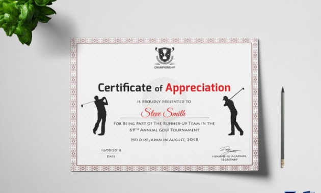 Golf Certificate Template 9 Word Psd Format Download With Golf Certificate Template Free