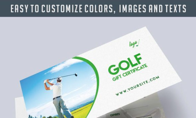 Golf Club Gift Vouchers Elegantflyer Intended For Golf Gift Certificate Template