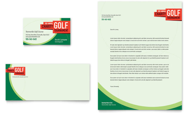 Golf Tournament Business Card Letterhead Template Word Intended For Awesome Golf Certificate Templates For Word