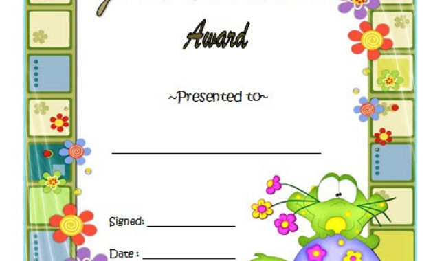 Good Behaviour Certificate Editable Templates 10 Best For Best Physical Education Certificate 8 Template Designs
