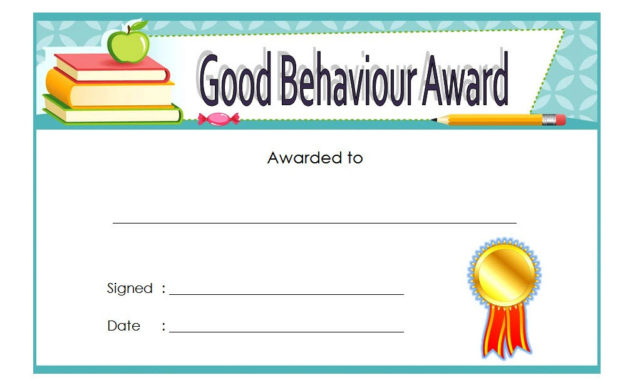 Good Behaviour Certificate Editable Templates 10 Best With Pe Certificate Templates