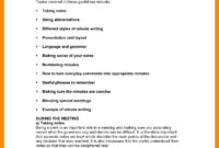 Governing Body Meeting Minutes Template • Invitation For Stand Up Meeting Minutes Template