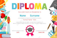Graduation Certificate For Kids Colonarsd7 Intended For Inside Preschool Graduation Certificate Template Free