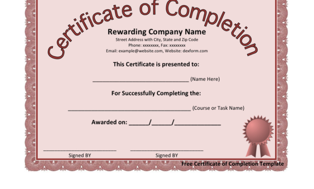 Graduation Certificate Template In Word And Pdf Formats Pertaining To Free Graduation Certificate Template Word