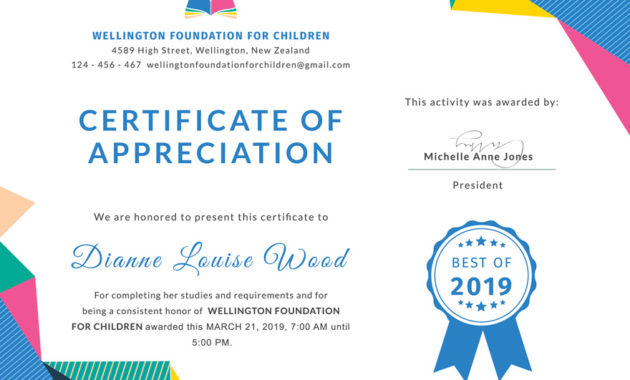 Graduationcertificateofappreciationeditabletemplate Within Travel Certificates 10 Template Designs 2019 Free