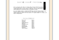 Grant Proposal Sample Free Download With Awesome Sample Grant Proposal Template