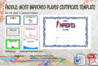 Great Work Certificate Template 10 Outstanding Designs Regarding Best Most Improved Player Certificate Template