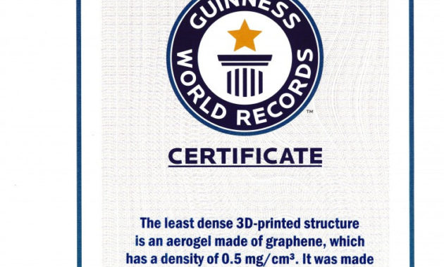 Guinness World Record Certificate Template In Quality Guinness World Record Certificate Template