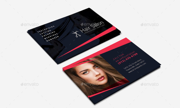 Hair Salon Business Card Templatebrandpacks Graphicriver With Regard To Hair Salon Business Card Template