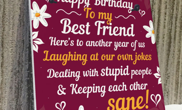 Happy Birthday Card Best Friend Birthday Gift Friendship In Printable Happy Birthday Gift Certificate
